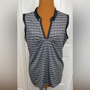 Lopez Delux Dri Black Sleeveless Golf Shirt Size 1X